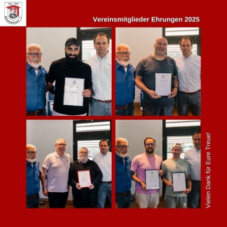 Mitglieder des VfL BIedenkopf die geehrt wurden